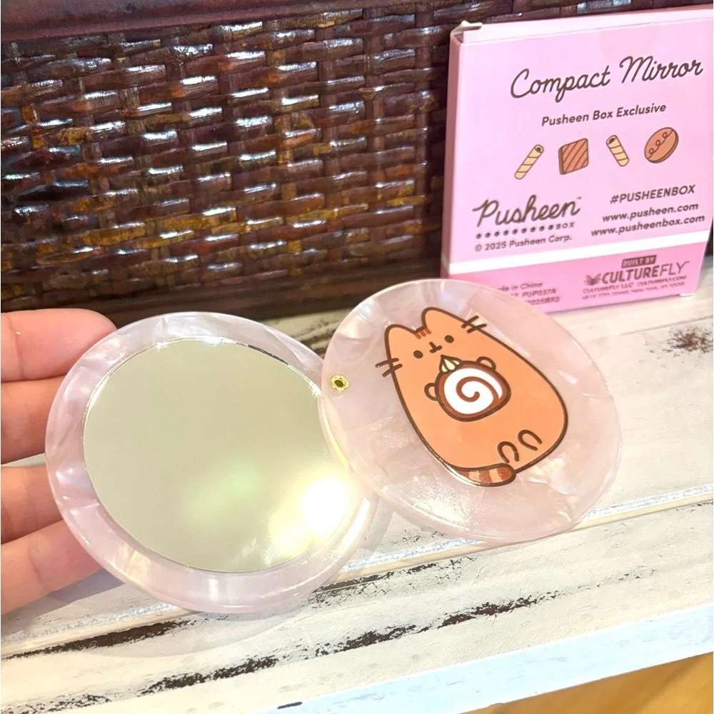 NIB Pusheen Sweet Treats Compact Mirror Exclusive From Summer 2025 Box